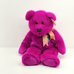ty beanie babies Buddy Plush millennium bear Purple